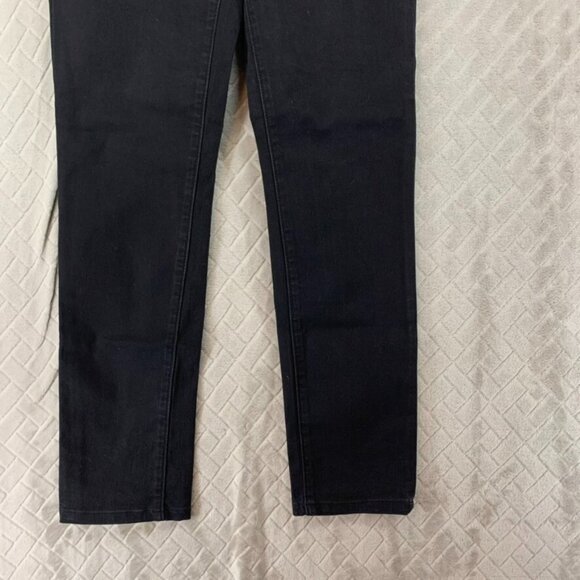 Calvin Klein Womans 28 Denim Jeans Black Ultimate Skinny Mid Rise Stretch Grunge - Picture 4 of 15
